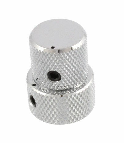 Stacked dome knob, chrome