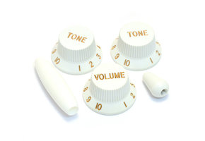 Stratocaster knob set white