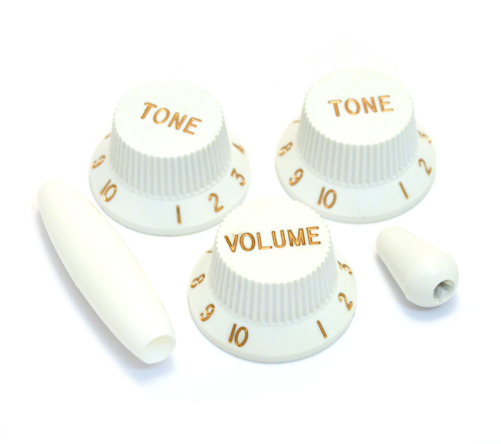 Stratocaster knob set white