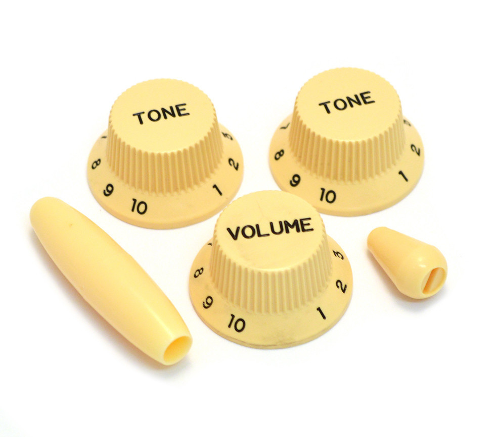 Strat knob set cream