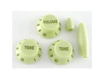 Strat knob set mint green