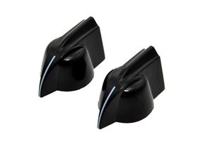 Pointer Knob black set/2