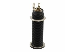 Switchcraft long threaded jack stereo black