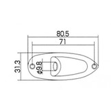 Allparts AP-0610-010 Stratocaster jackplate chrome