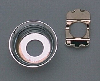 Telecaster cup jackplate chrome