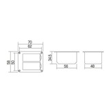 Batterij houder dubbel (18v) electrisch gitaar