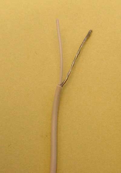 Shielded 1-conductor cable 1 meter