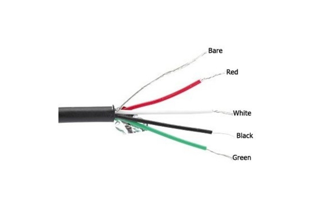 Afgeschermd, 4-aderig kabel 1M