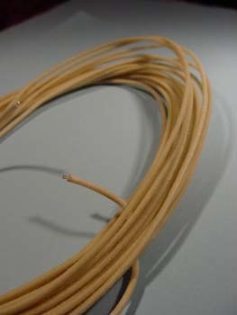 Katoen/cloth wire wit 7,5m