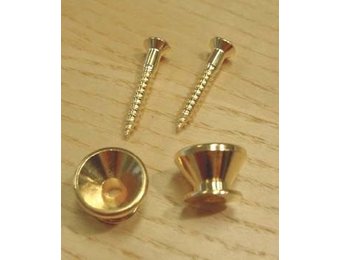 Gotoh strap holder gold w/screw set/2