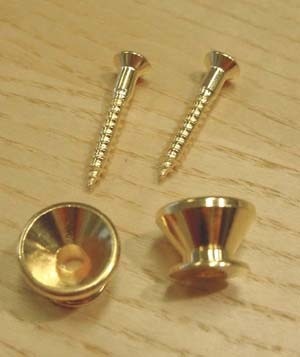 Gotoh strap holder gold w/screw set/2