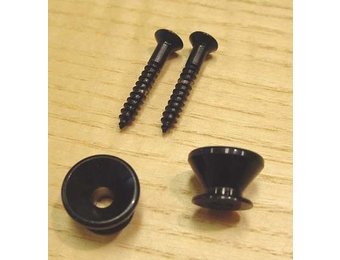 Strap holder black w/screw set/2