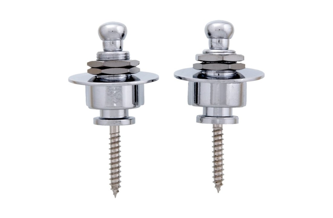Allparts Schaller Style straplock chrome set/2