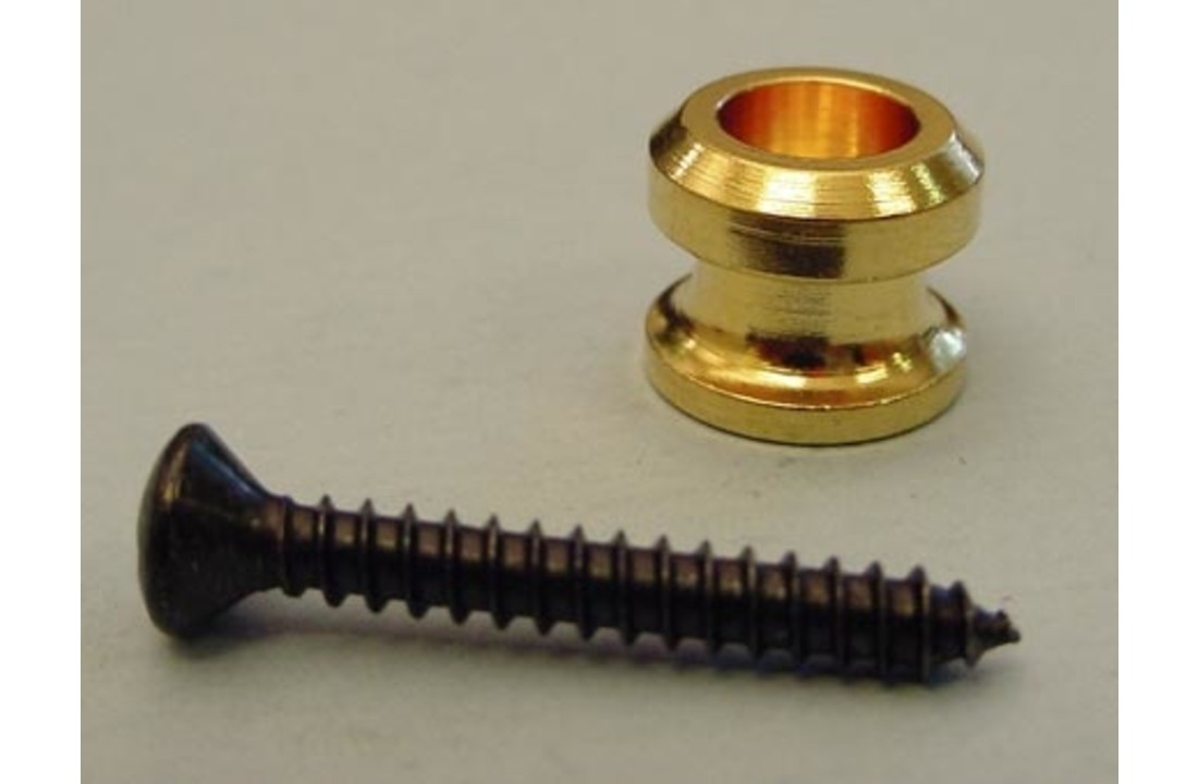 Allparts Schaller style strap holder gold set/2
