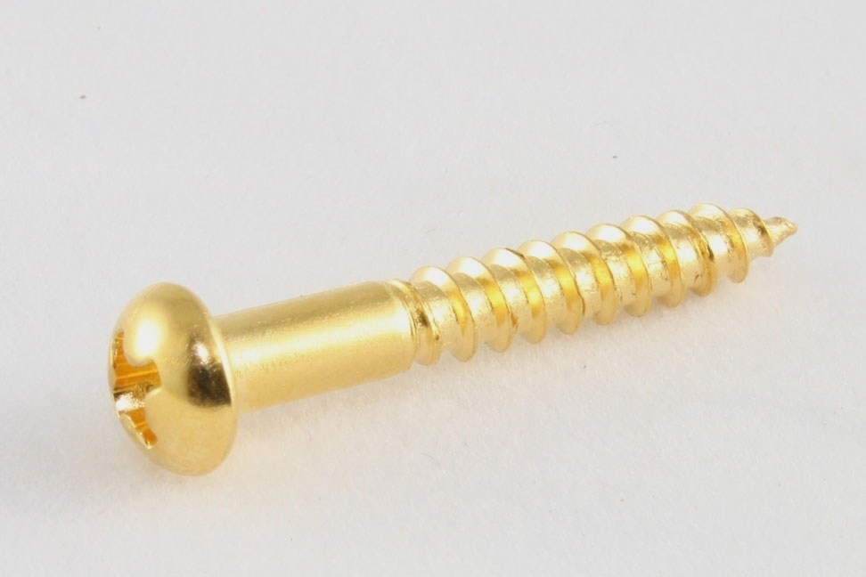 Stratocaster tremolo mounting screw gold set/6