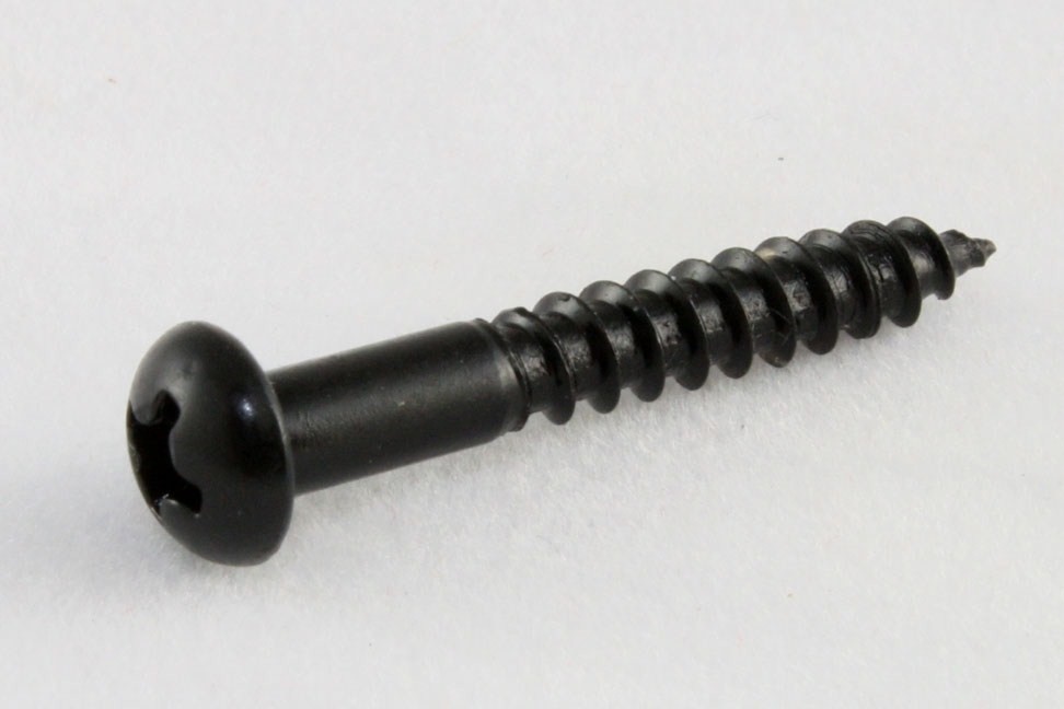 Stratocaster tremolo mounting screw black set/6