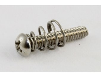 USA Strat pickup screw & spring stainless set/8