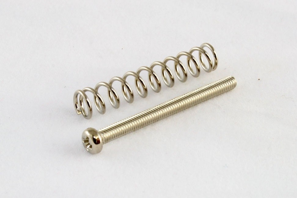 Humbucker screw + spring 2,5mm/Japan nickel set/4