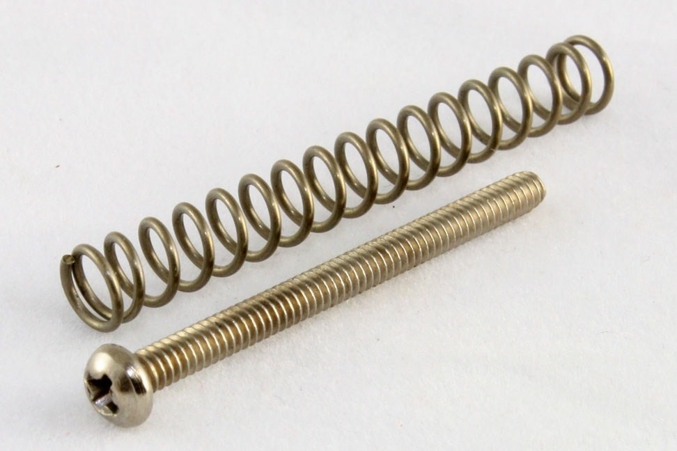 Humbucker screw + spring USA nickel set/4