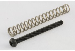Humbucker screw + spring USA black set/4