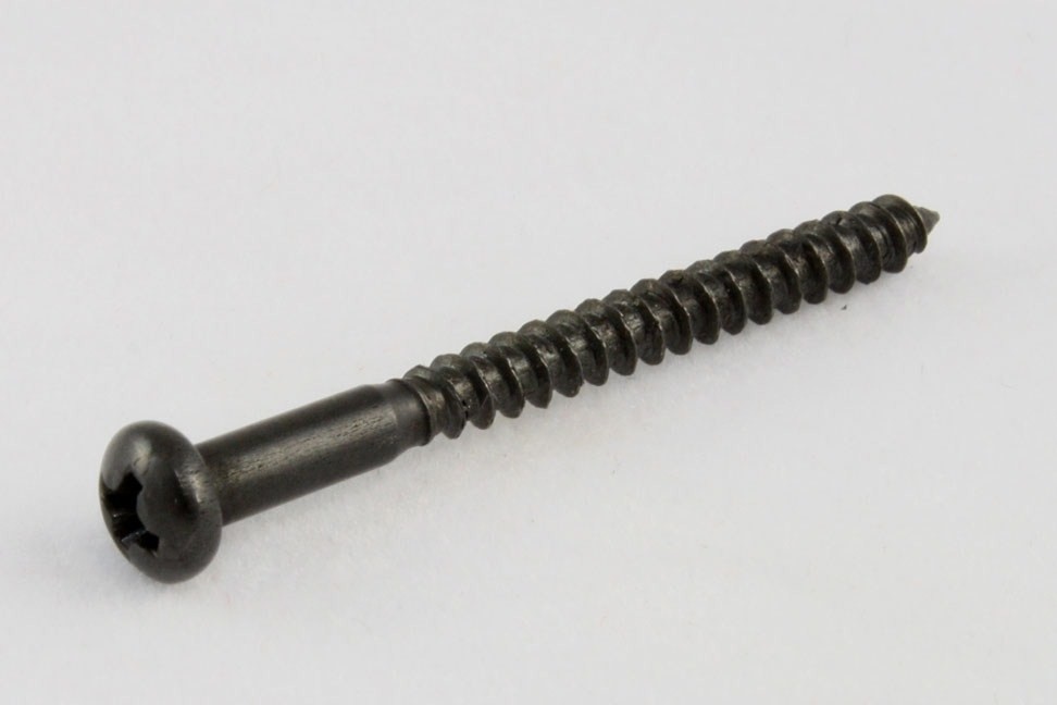 Bass pickup screw black set/8