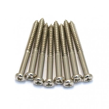 Bass pickup screw nickel set/8