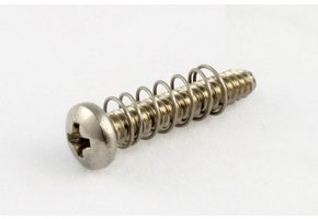 Strat Saddle intonation screws/spring SS set/6