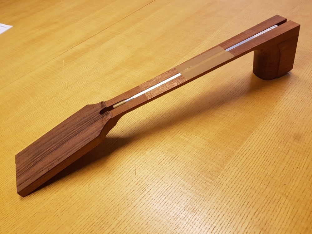 Hals akoestische western gitaar mahonie