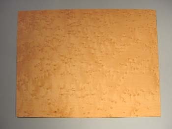 Kopplaat fineer birdeye maple 0,5mm dik