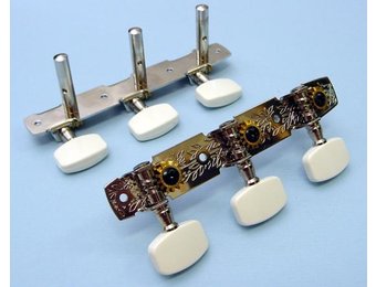 Steel string plank tuners nickel 3L/3R