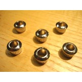 Tuner bushing 6mm nickel set/12