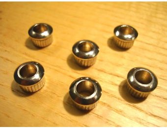 Tuner bushing 6mm nickel set/12