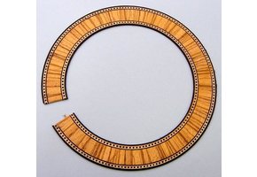 Classical rosette white/black/brown light