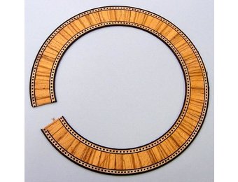 Classical rosette white/black/brown light