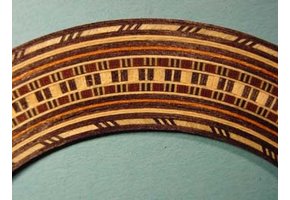 Classical rosette white/black/brown 1