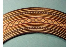 Classical rosette white/black/brown 2