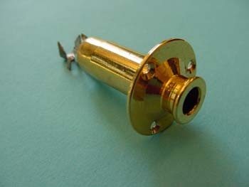 GTR acoustic endpin jack gold