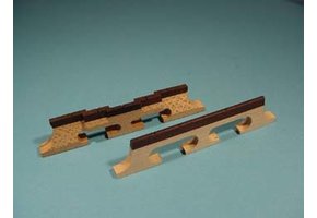 5-String banjo bridge maple/ebony compensated