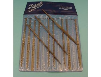 Excel needle files 14cm set/12