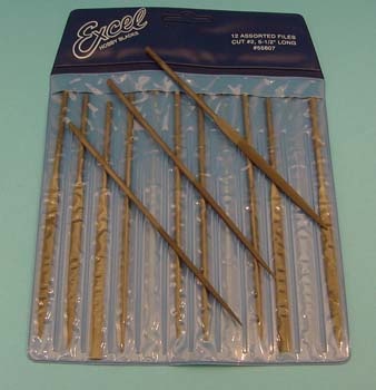 Excel needle files 14cm set/12