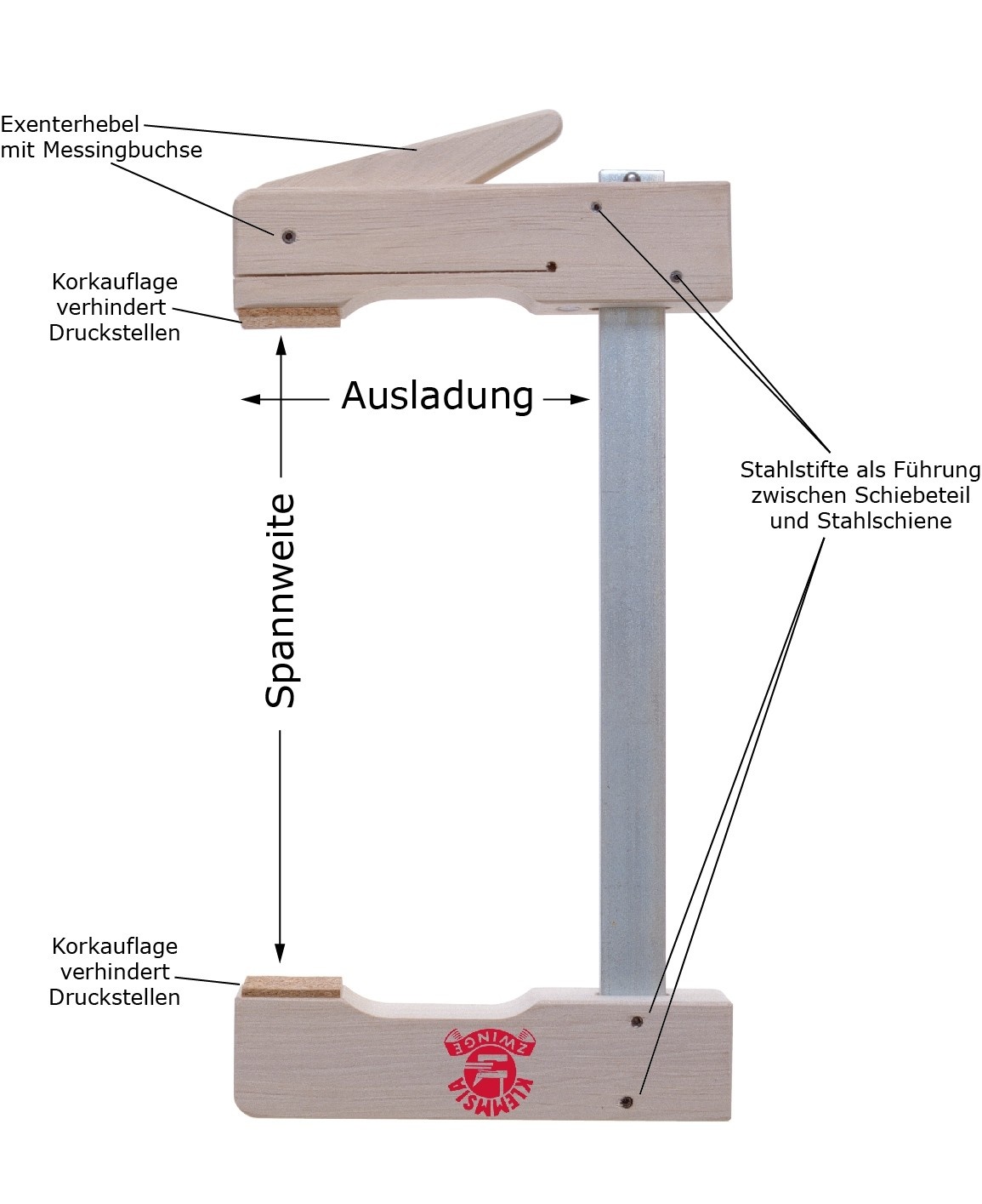 Klemmsia wooden clamp 20cm