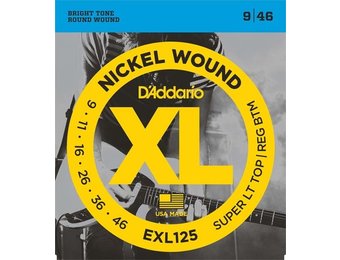 D'addario EXL125 electric guitar strings super light 9-46