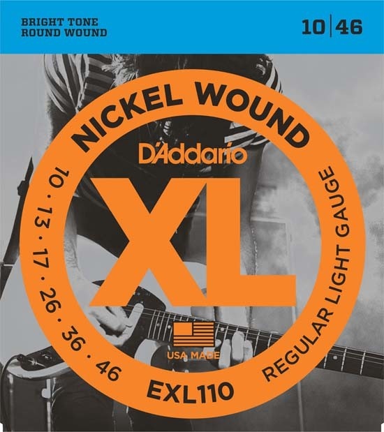 D'addario EXL110 electric guitar strings regular light 10-46