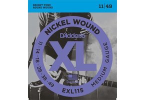 D'addario EXL115 electric guitar strings medium  11-49