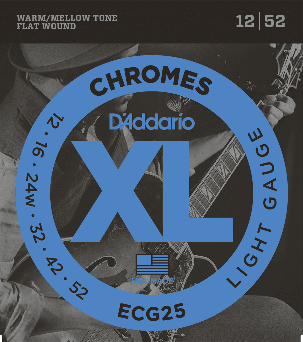 ECG25 D'Addario Flat Wound 012-052