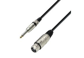 Microfoonkabel XLR female/jack 6M