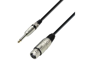 Microfoonkabel XLR female/jack 10M