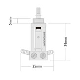 Les Paul Long toggle switch Switchcraft USA gold