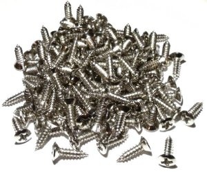 Pickguard screw stainless steel bulk/100