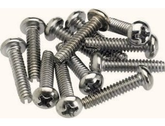 Strat pickup screw USA Stainless Steel bulk/50